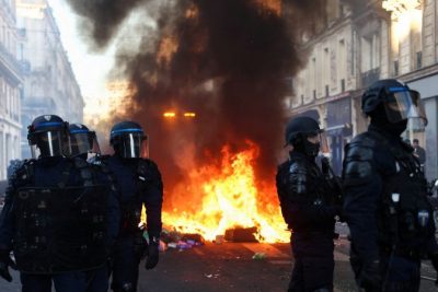 Several French cities impose curfews after weekend of chaos and protests spreading to parts of Europe