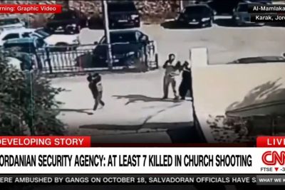 At least 7 people killed in unprecedented shooting at church in Jordan
