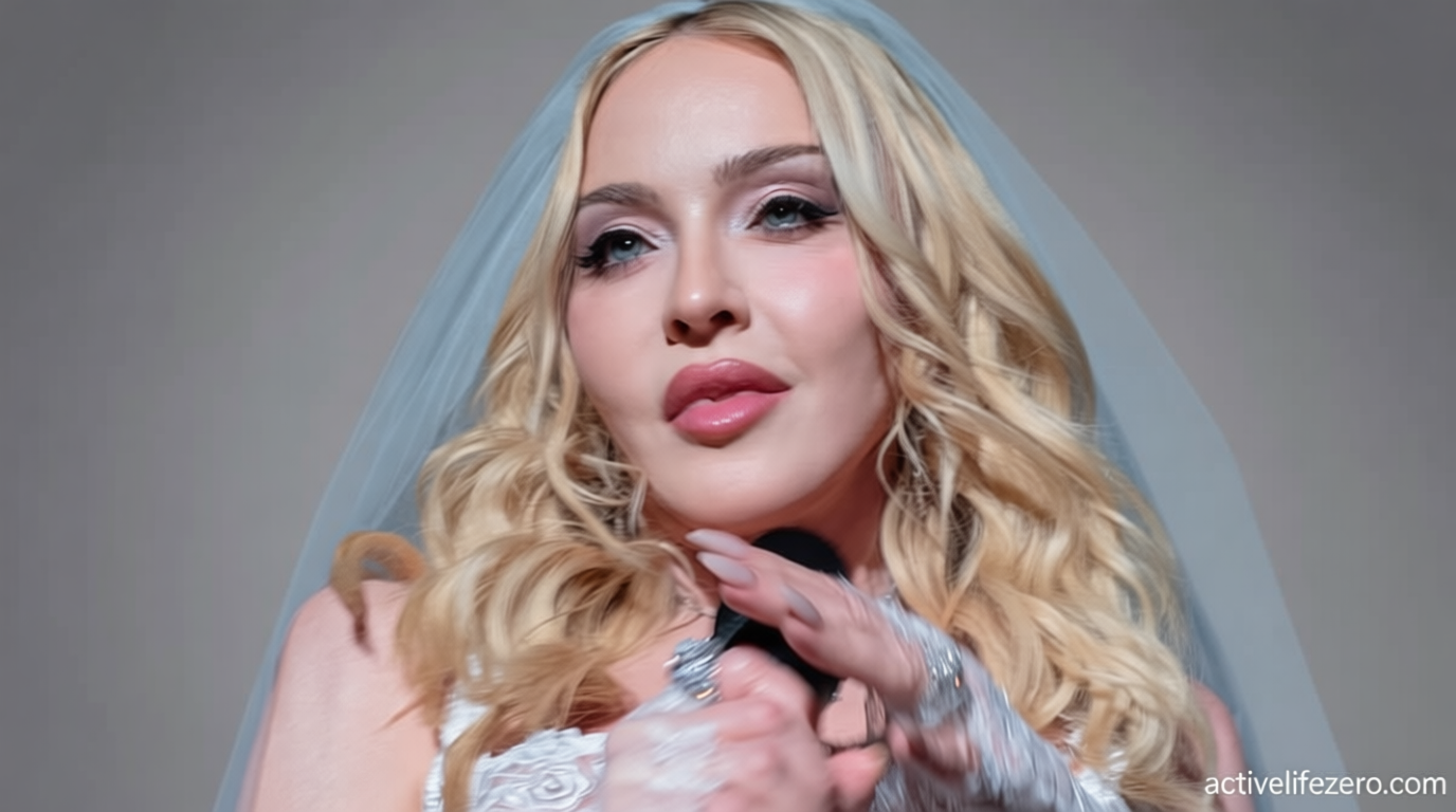 Madonna, 67, slips into a naughty bridal outfit… 42 years after she modeled a wedding gown for Like A Virgin