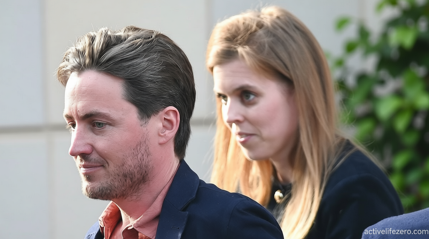 Princess Beatrice puts on united front with husband Edo during lunch out amid fears her ‘marriage is in trouble’ in wake of Epstein scandal