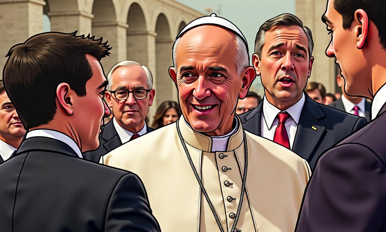 Watch: Vance heckled as he chides Pope