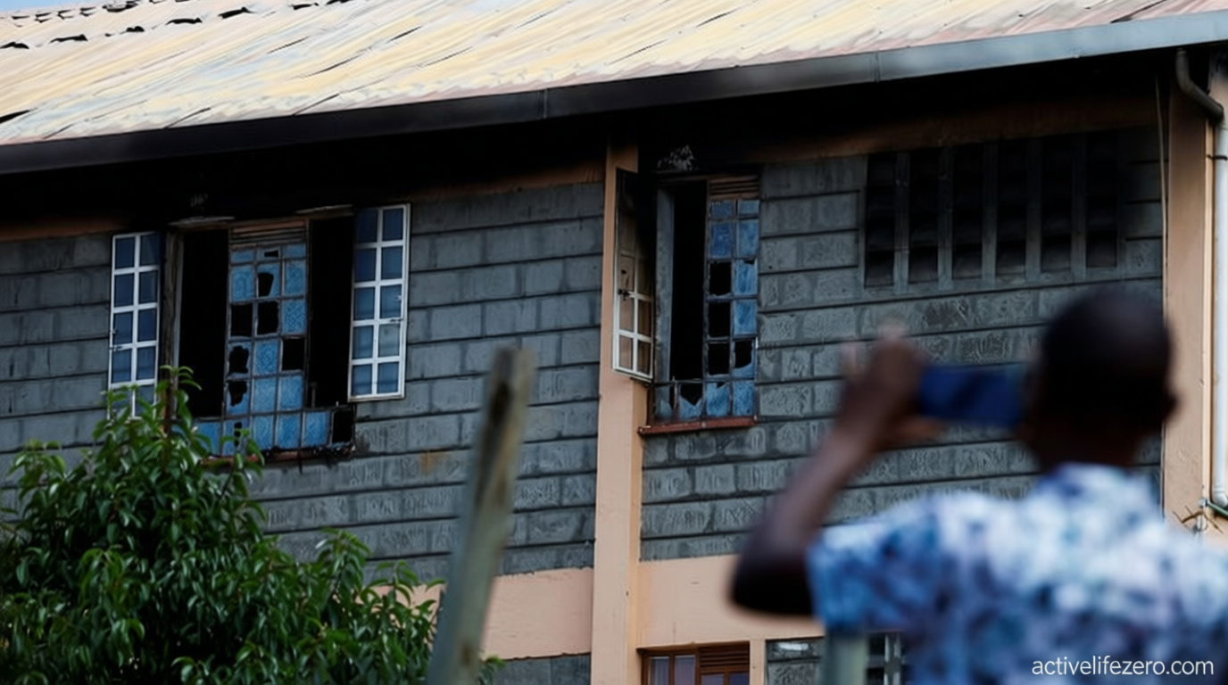 16 students killed as fire tears through Kenya school dormitory