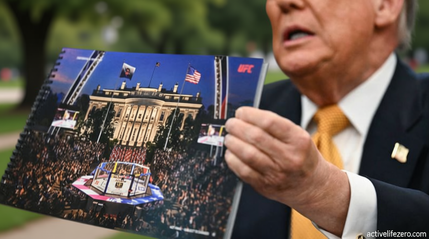 Why is Trump building a ‘cage’ on the White House lawn?