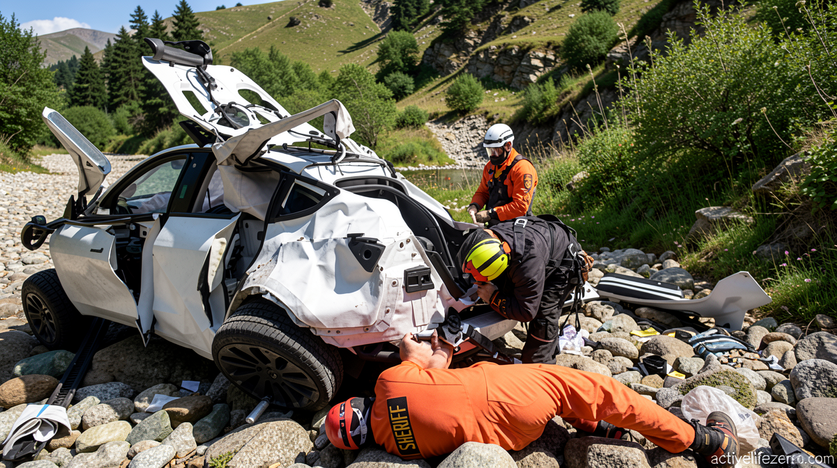 Charges dropped against California radiologist who drove Tesla carrying family off cliff