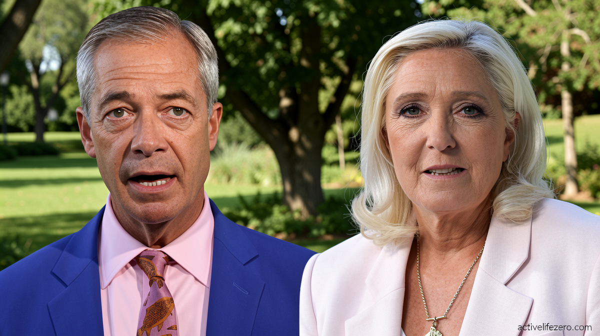 Farage and Le Pen make the same defiant pitch: Only the people can judge us