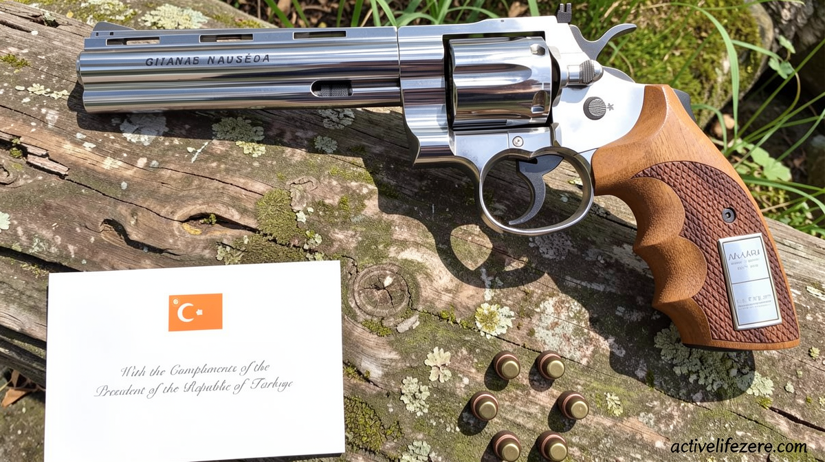 Turkey’s leader gives revolvers to every NATO leader as parting gift