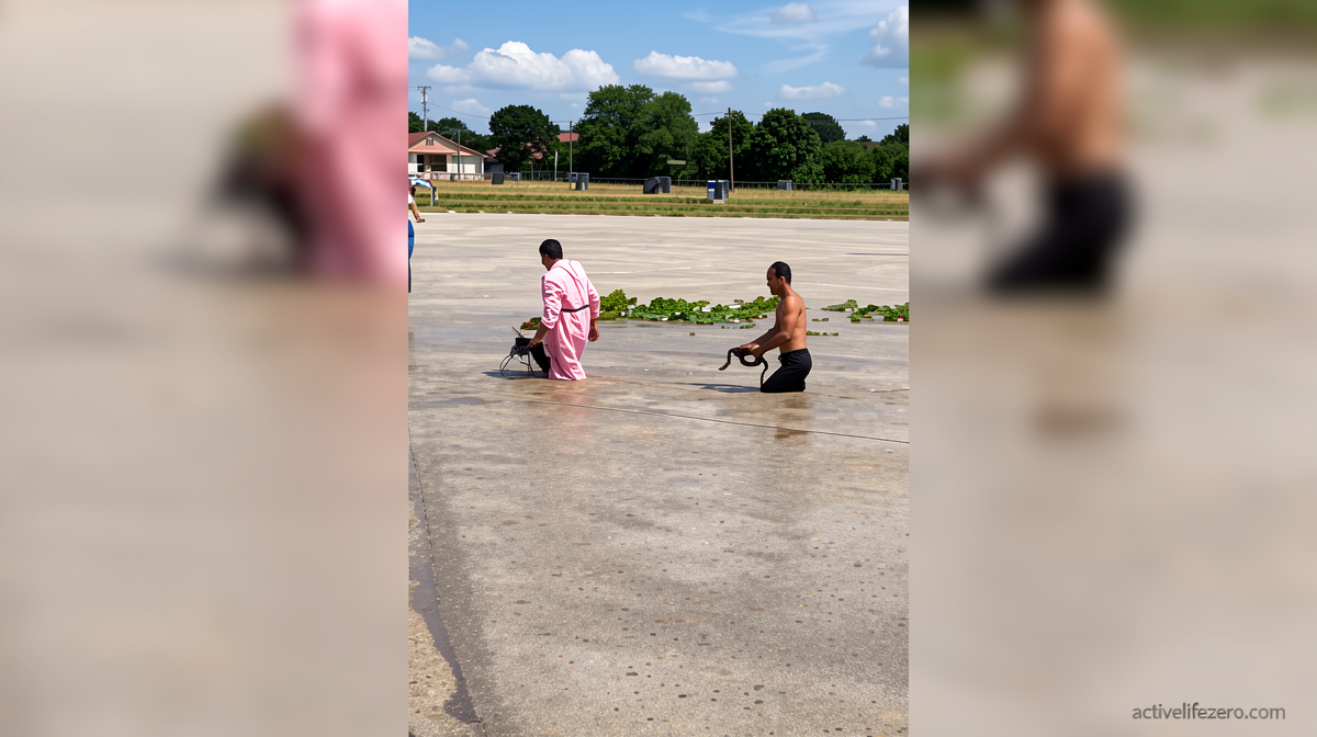Torrential rains bring devastating floods to a Chinese city – and a snake invasion