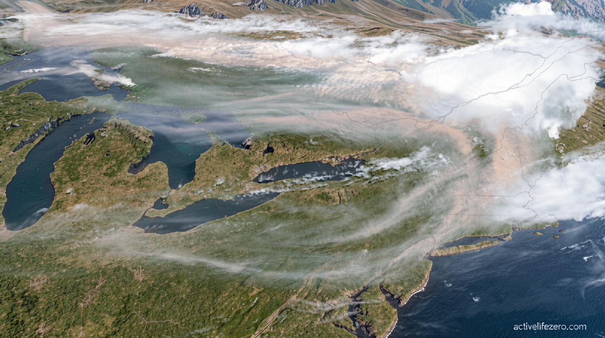 Dangerous smoke from Canadian wildfires moves into the Great Lakes and Northeast