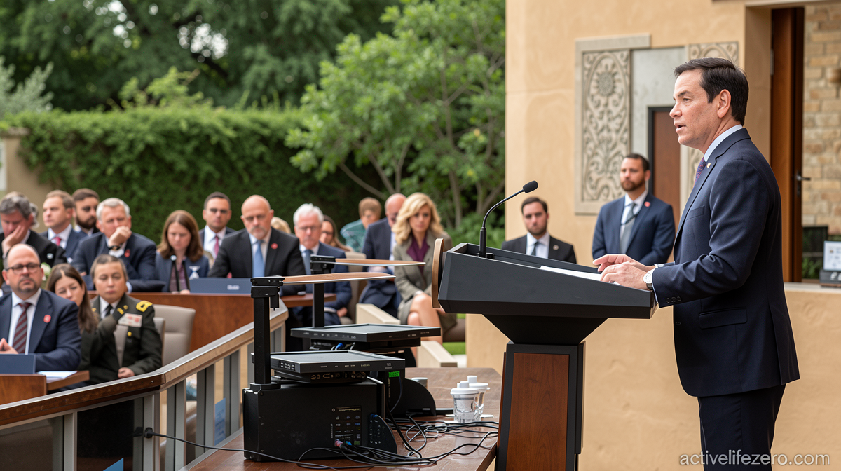 Rubio and Miller warn of the ‘mortal threat’ of ‘far-left terror’ in speech to 67 countries