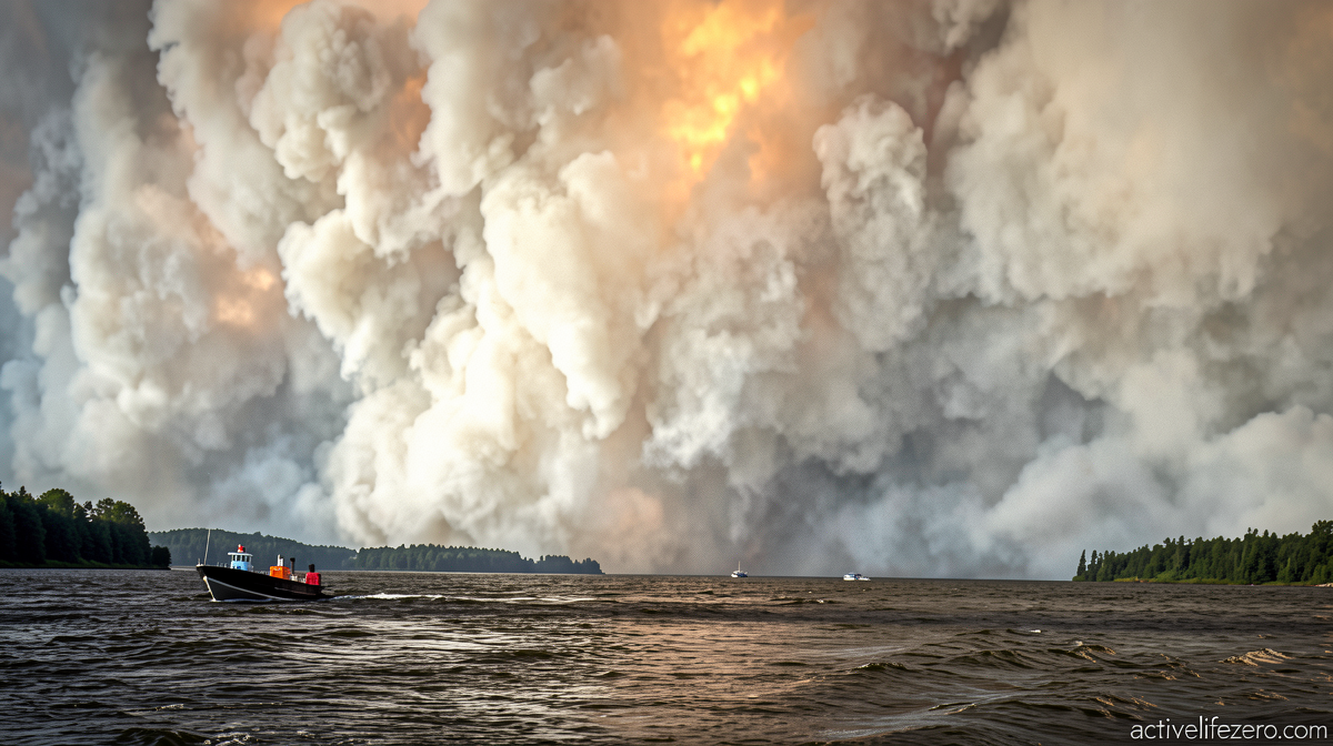 They thought there was no immediate danger. Then a wall of smoke arrived
