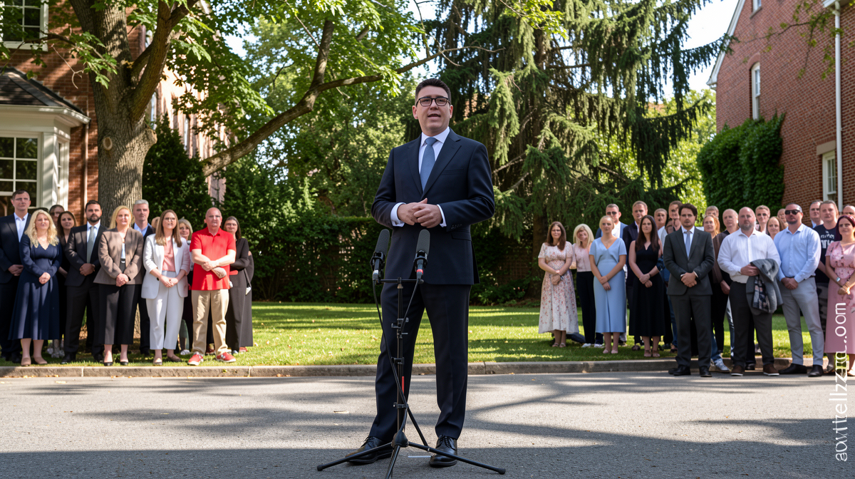 Bold pledges, upbeat mood and informality: What we learned from Andy Burnham’s first day as Britain’s leader