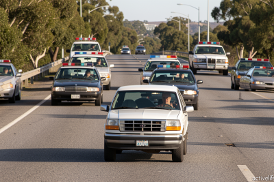 How OJ Simpson’s infamous Bronco chase captured a changing era of US sports coverage in the 1990s