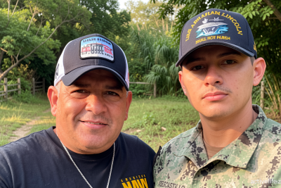 He was waiting for his son to return from the USS Lincoln. Then Border Patrol arrested him