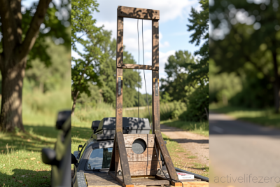Man arrested near US Capitol after driving from California with a guillotine in his truckbed