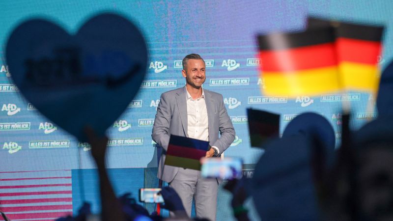 Germany’s far-right AfD projected to win eastern state but unclear if it will be able to govern