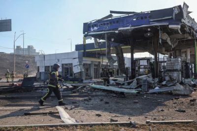 Russia hits Poland-Ukraine border area amid wave of attacks targeting gas stations, Kyiv says