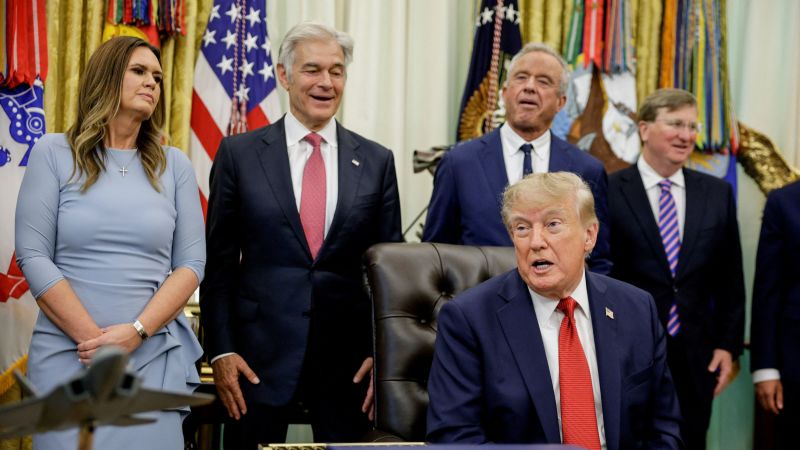 Trump says some routine immunizations will be split into five separate shots. Vaccine experts say it won’t work
