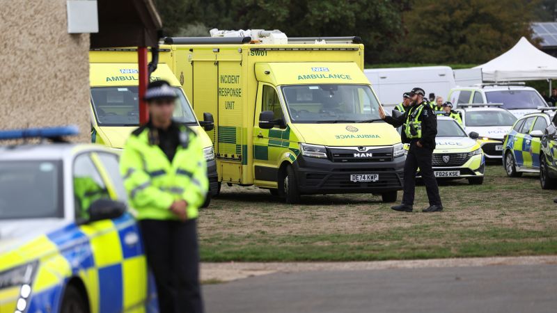 UK police arrest five men on suspicion of terror offenses near air base used by US forces