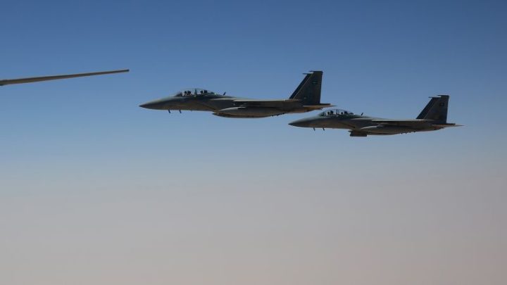 Houthis release video claiming to show downed Saudi F-15 fighter as Iran-backed rebels press their lightning advance