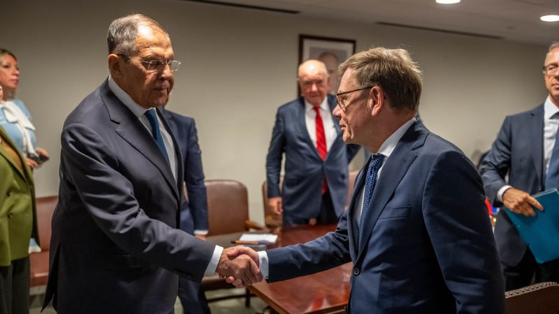 At UN, Russia and Germany’s top diplomats hold first talks since invasion of Ukraine