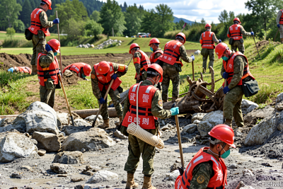 On the ground in China’s wiped-out border zone, the fate of hundreds is still unknown